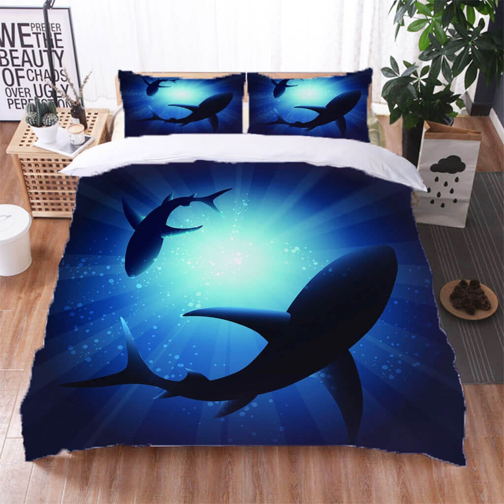 Whale Bedding Set with Pillowcases