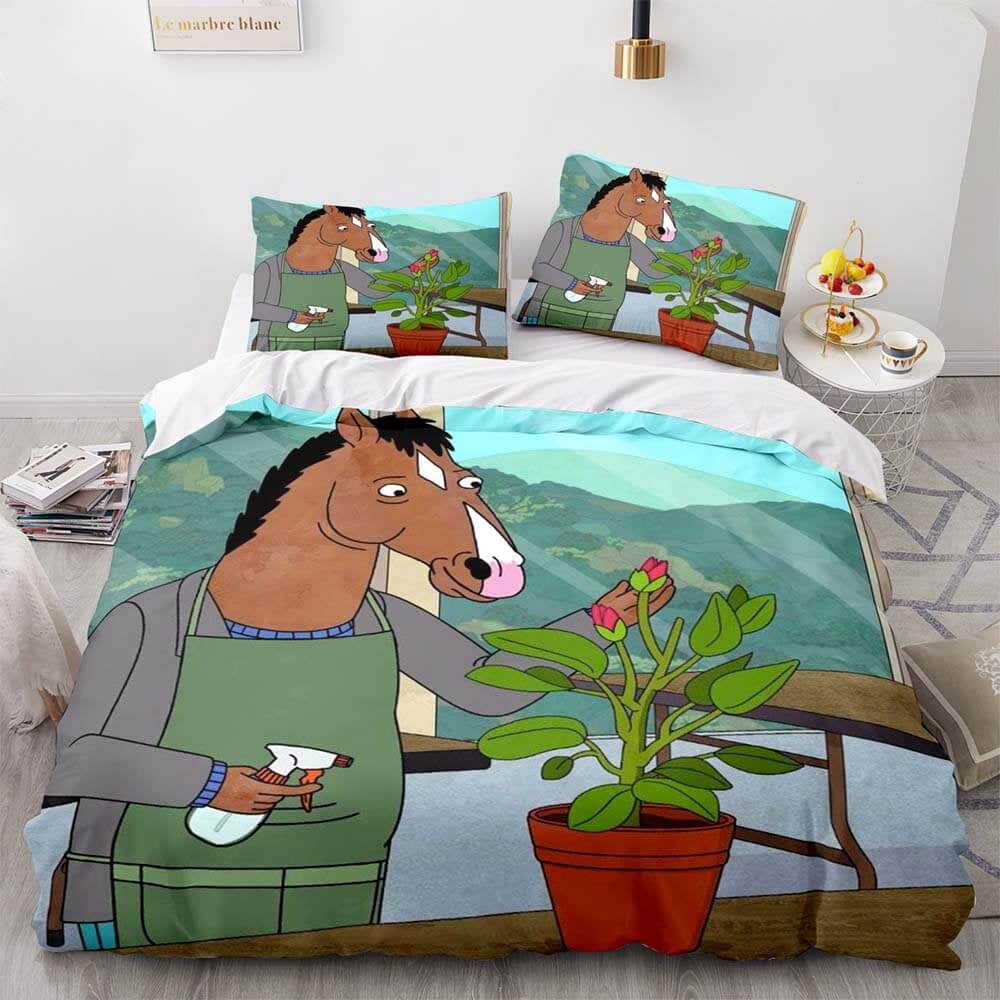 BoJack Horseman Bedding Set with Pillowcases