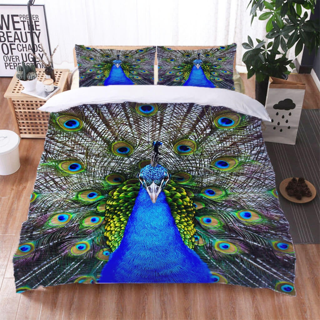 Peacock Bedding Set with Pillowcases