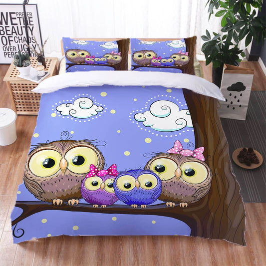 Owl Family Bedding Set