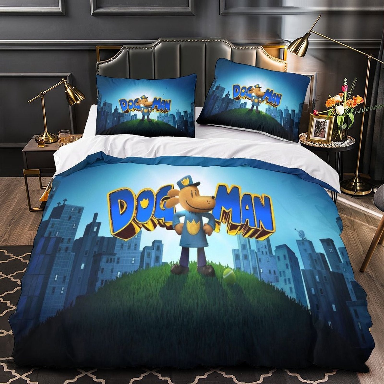 Dog Man Bedding Set