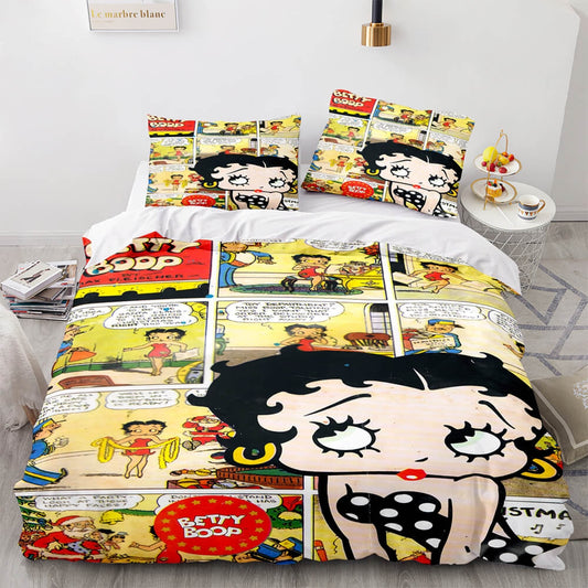Betty Boop Comic Bedding Set