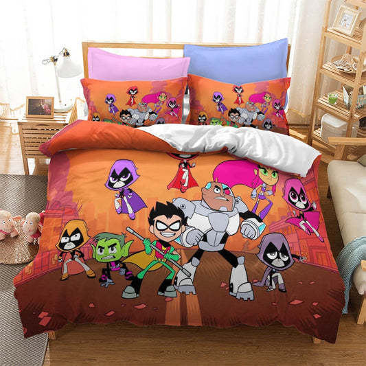 Teen Titans Go Bedding Set Duvet Covers