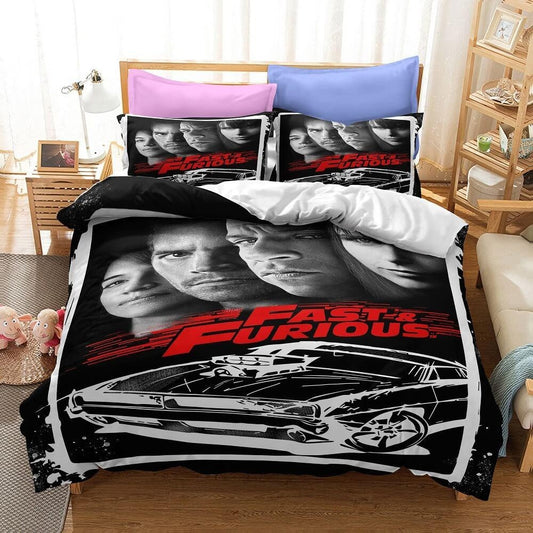 Fast & Furious Bedding Set Single Double King Size