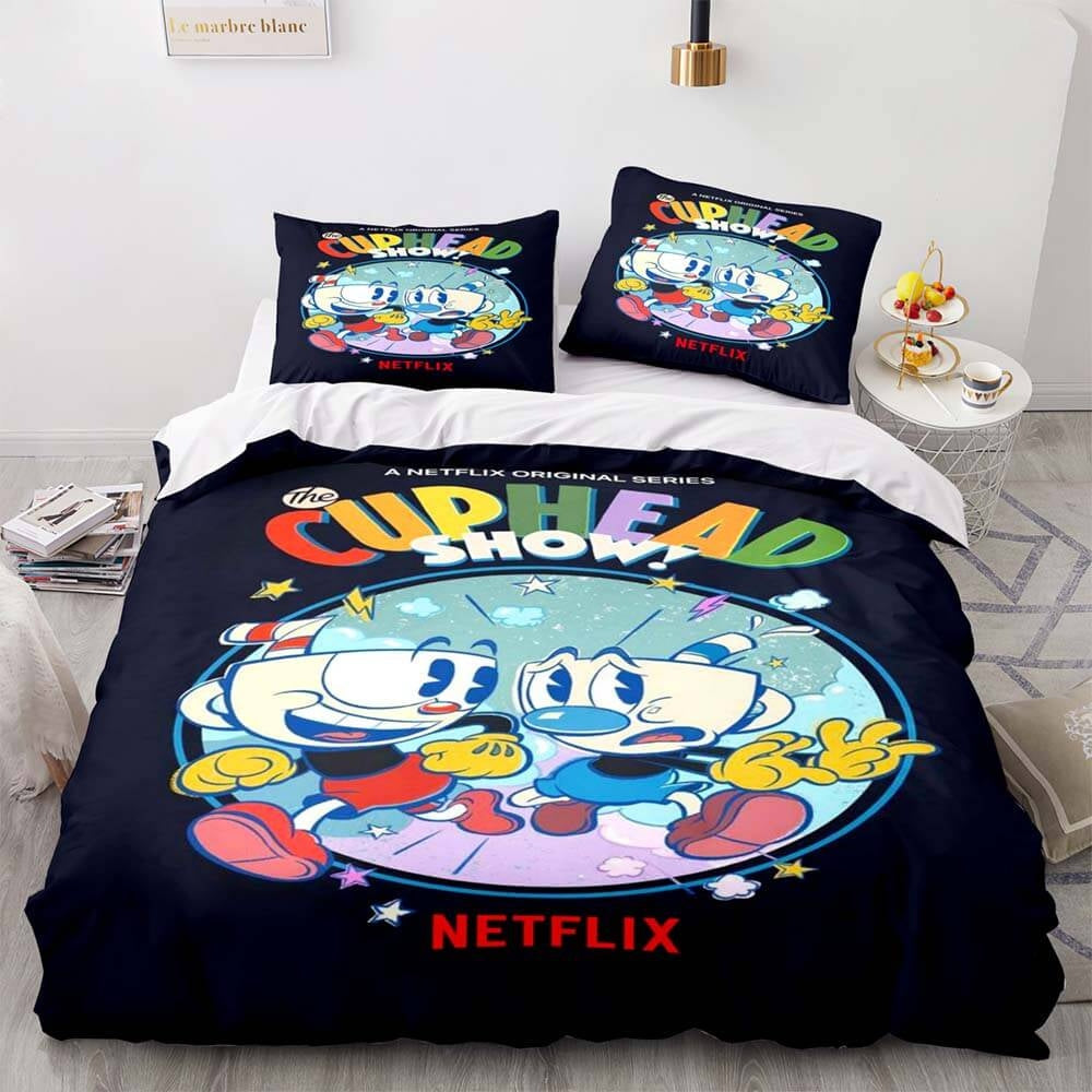 Cuphead Bedding Set Single Double King Size