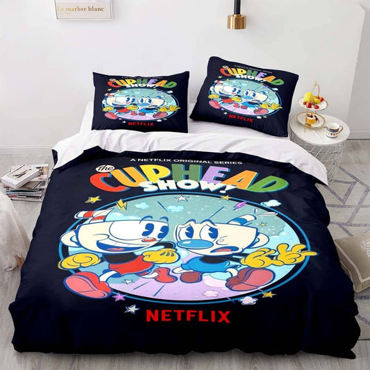 Cuphead Bedding Set Single Double King Size