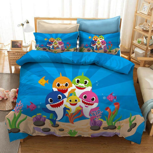 Baby Shark Family Bedding Set