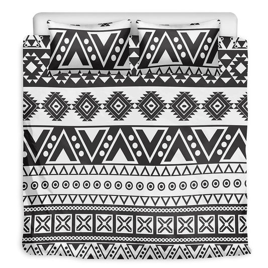Dark Grey Aztec Bedding Set