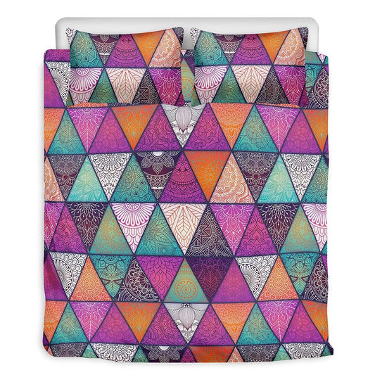 Triangle Mandala Bohemian Bedding Set