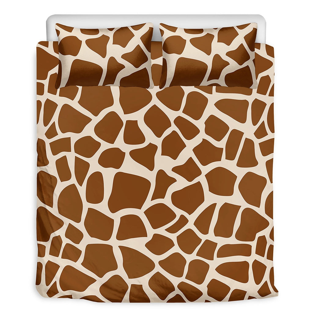 Brown Pattern Giraffle Bedding Set