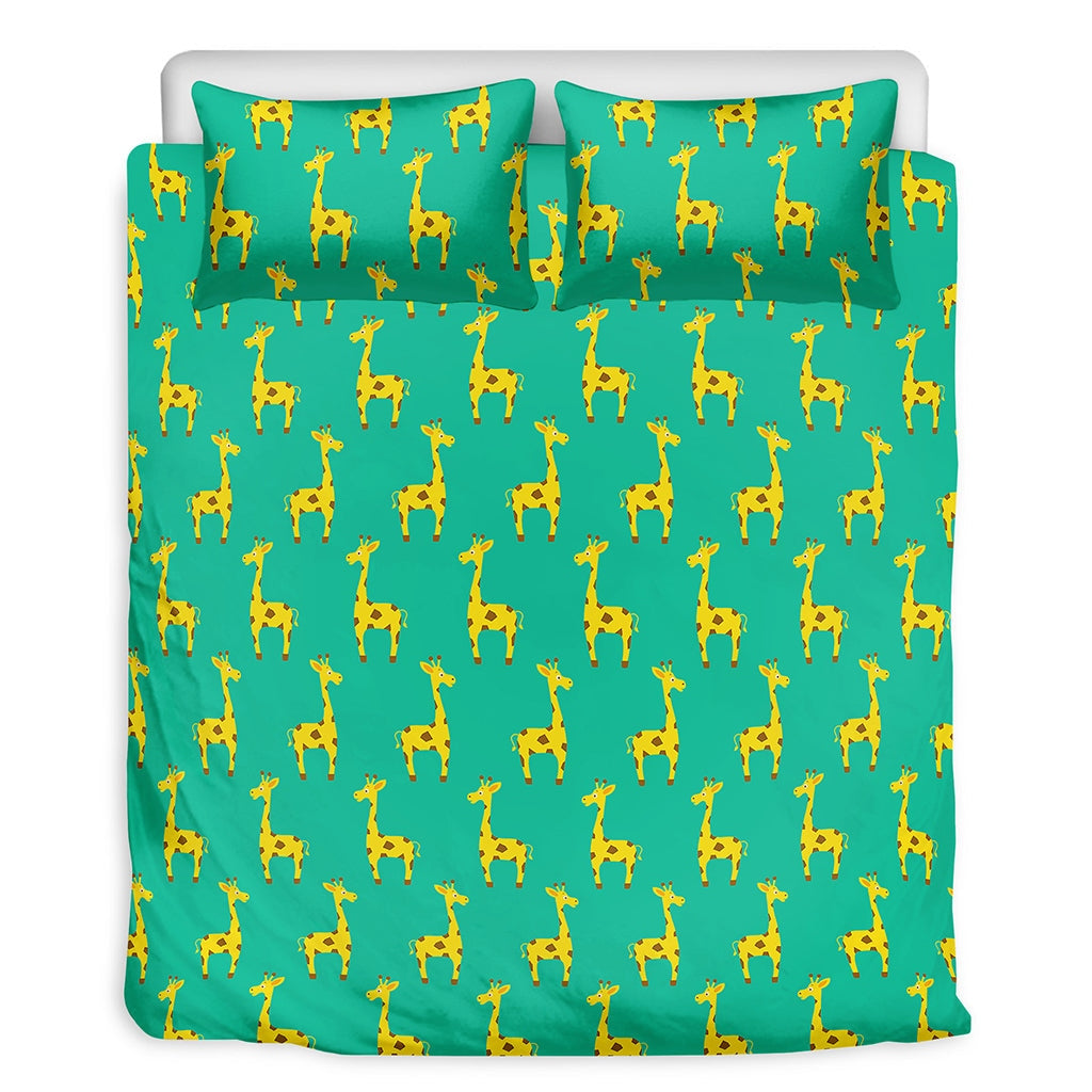 Cute Yellow Giraffle Bedding Set