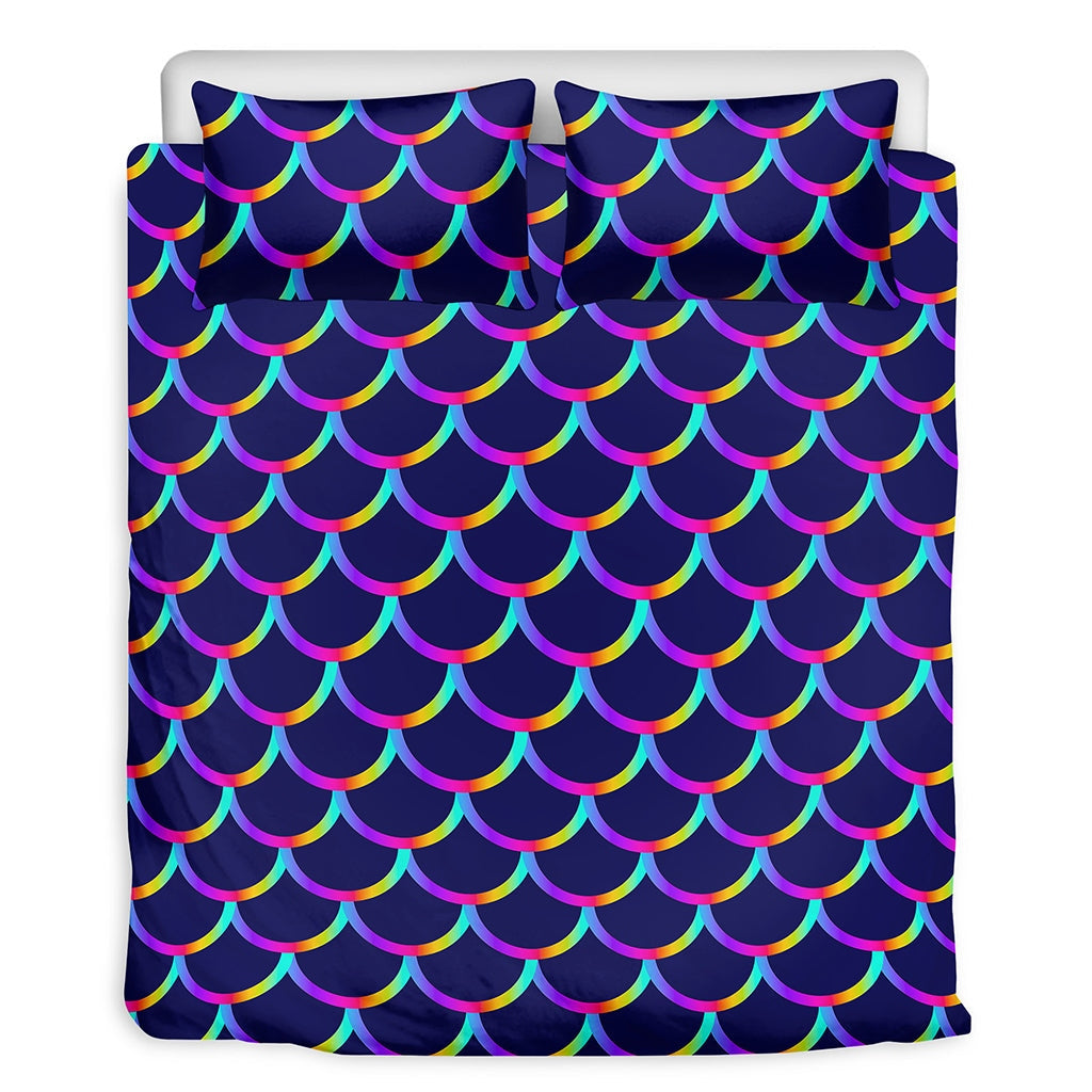 Rainbow Mermaid Scales Bedding Set