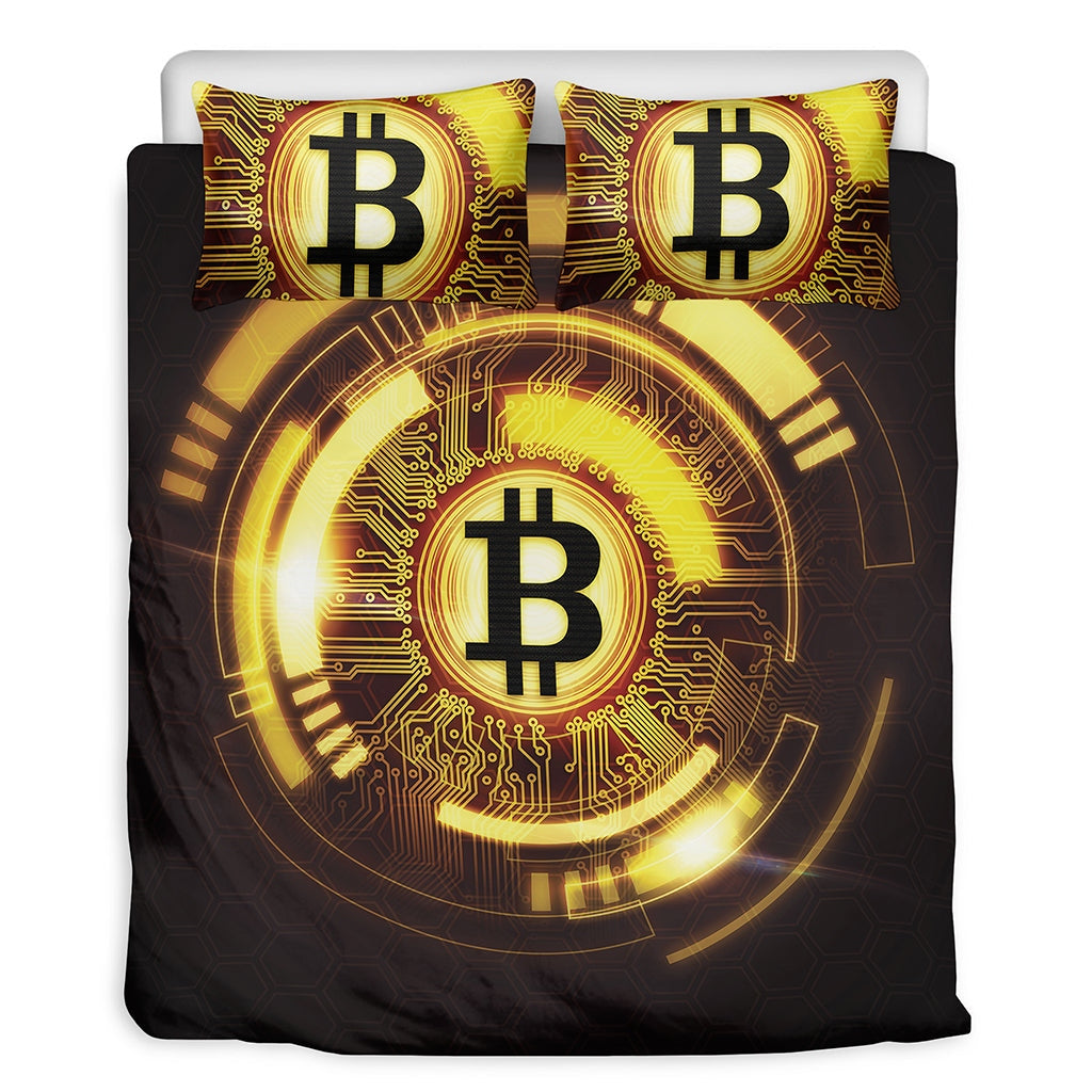 Bitcoin Crypto Symbol Bedding Set