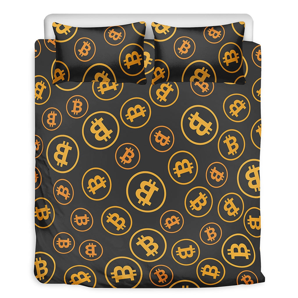 Bitcoin Pattern Bedding Set Duver Covers