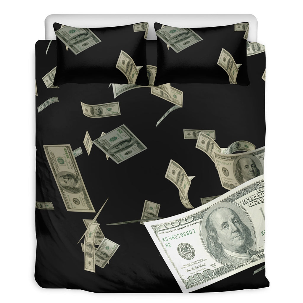 Flying US Dollar Money Bedding Set