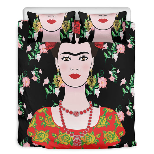 Frida Kahlo Flower Bedding Set
