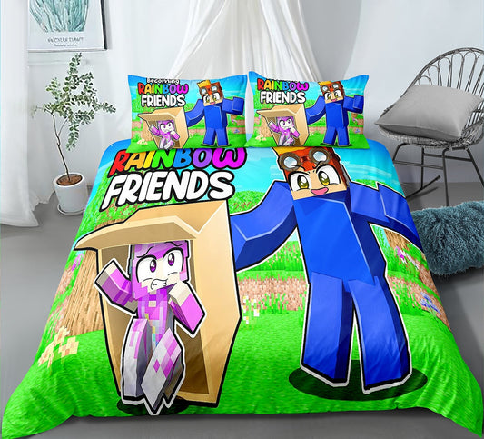 Rainbow Friends Bedding Set Duvet Covers