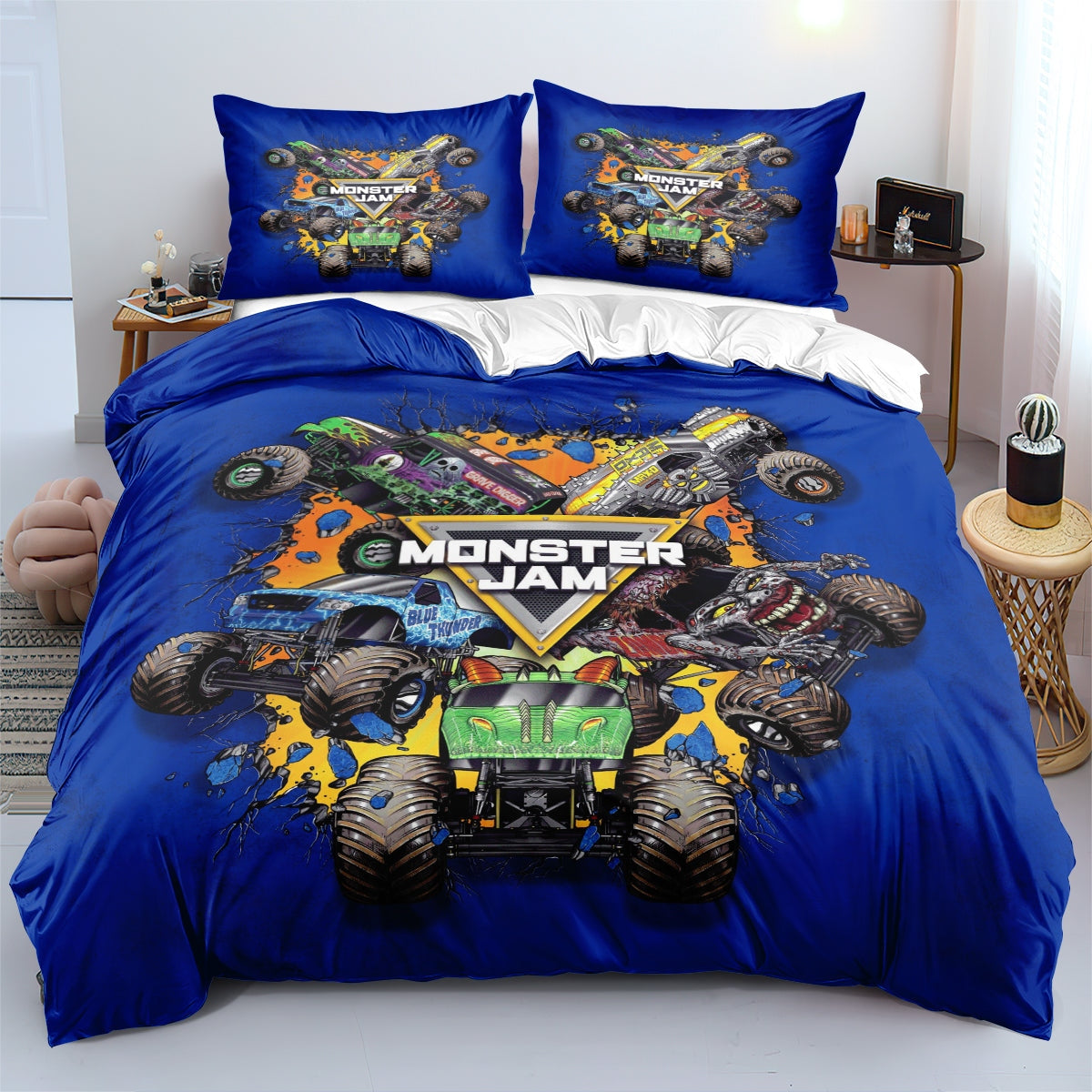 Monster Jam Truck Bedding Set Single Double King Size