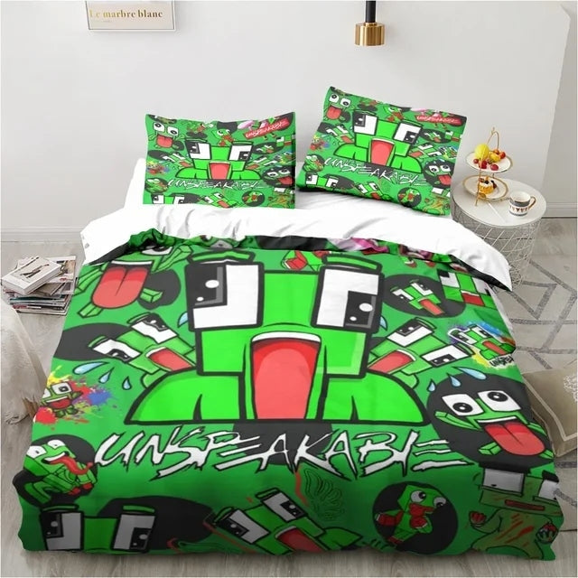 Unspeakable Gaming Frog Bedding Set Single Double King Size