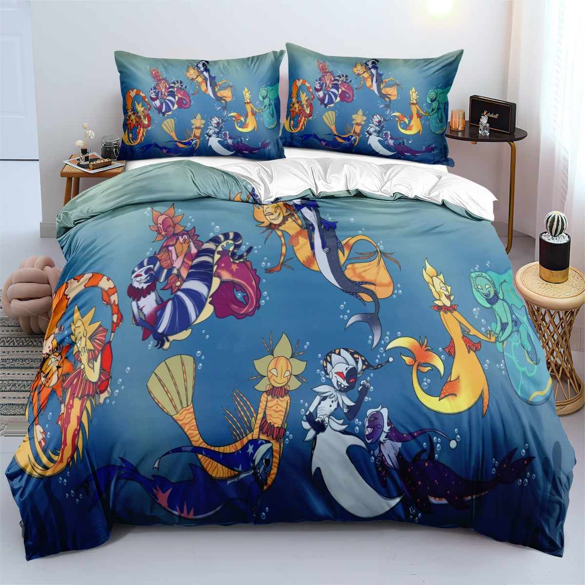Sundrop and Moondrop Fnaf Bedding Set Duvet Covers