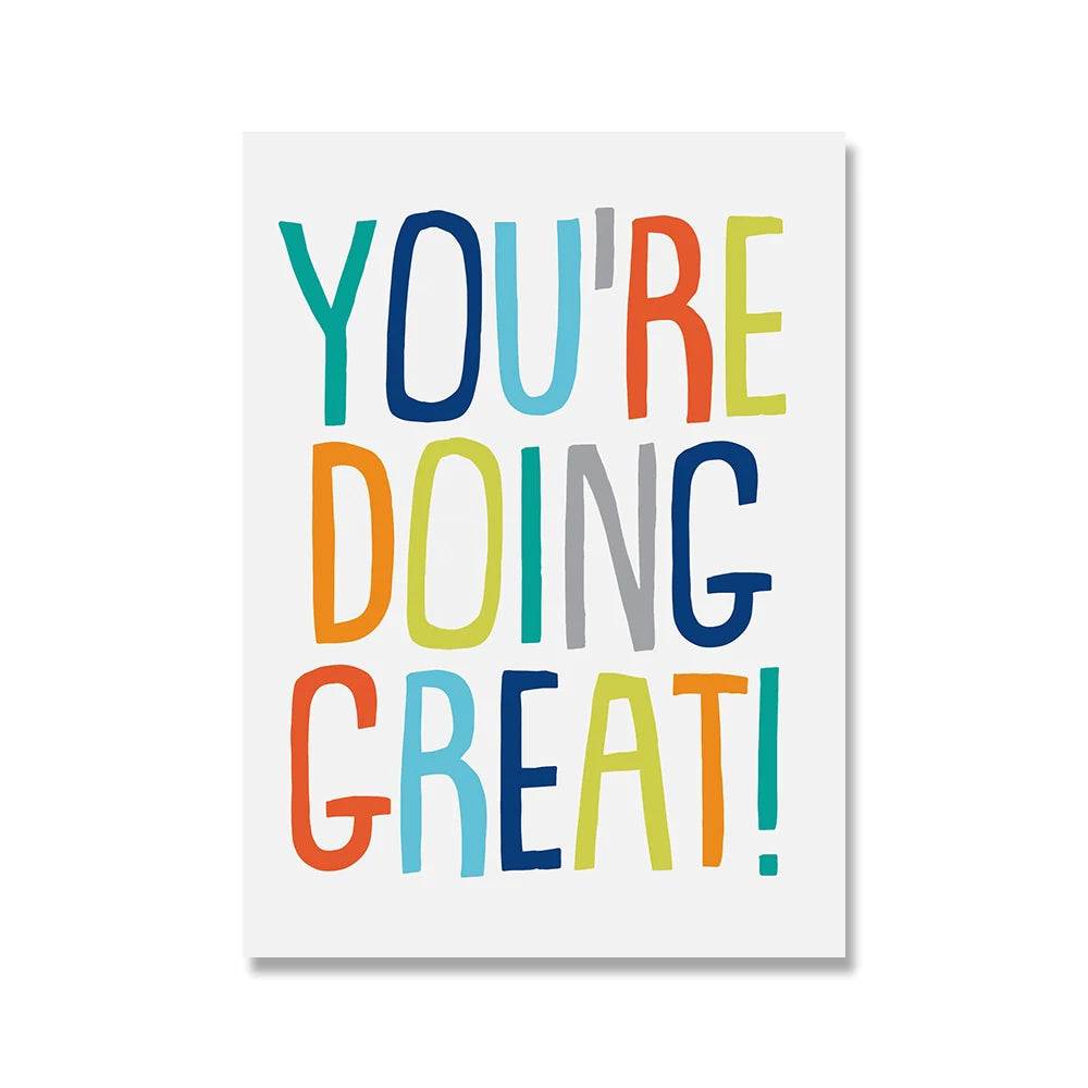 You're Doing Great Motivational Poster for Classroom