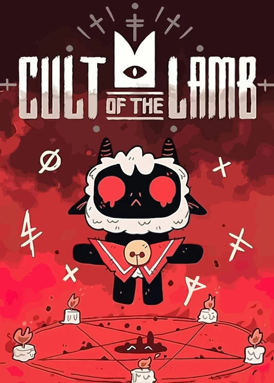 Cult of The Lamb Adventure Game Poster Canvas