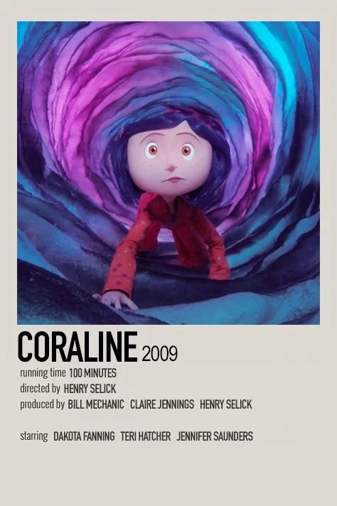 Aesthetic Movie Coraline Poster Canvas