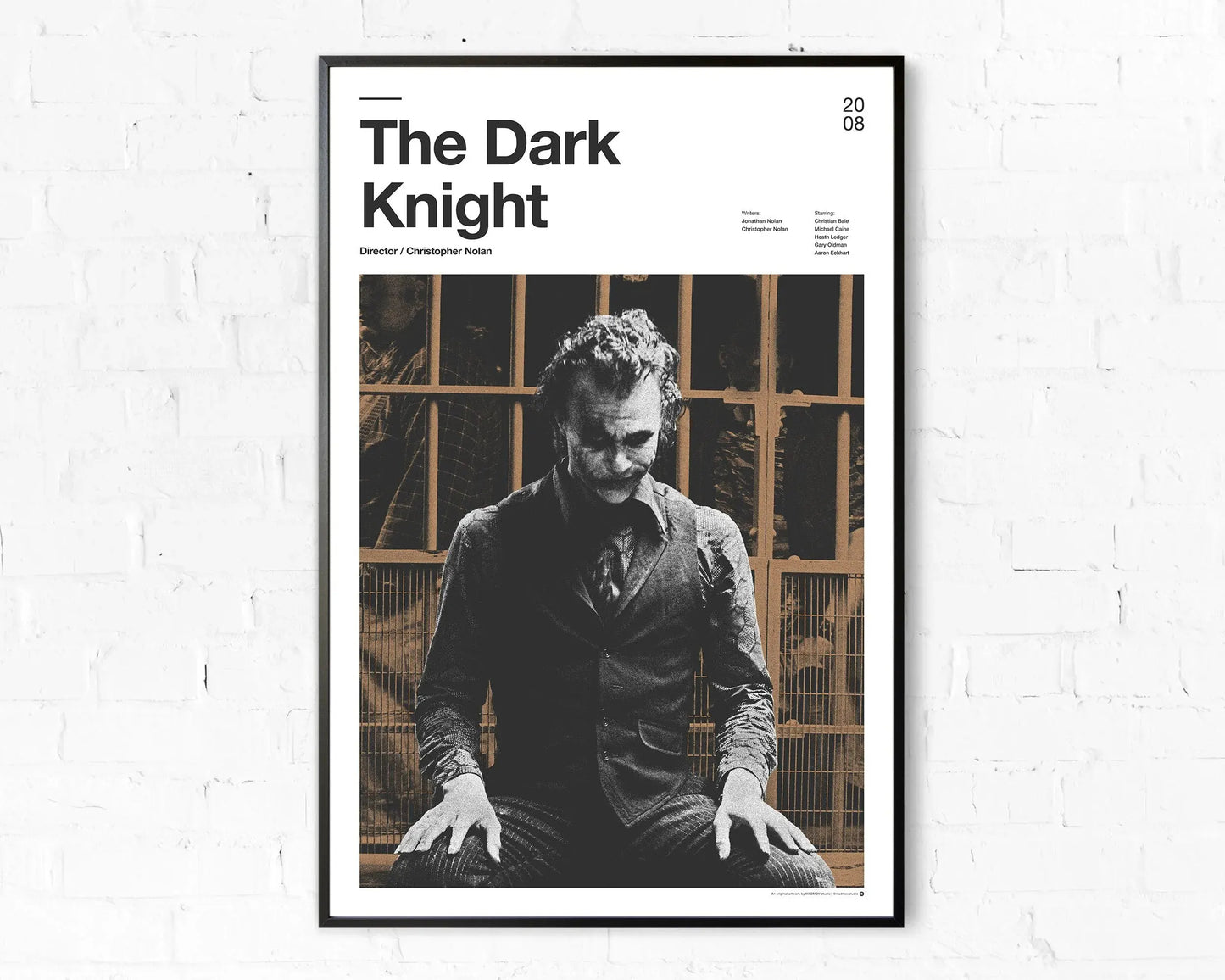 The Dark Knight Joker 2008 Poster Canvas