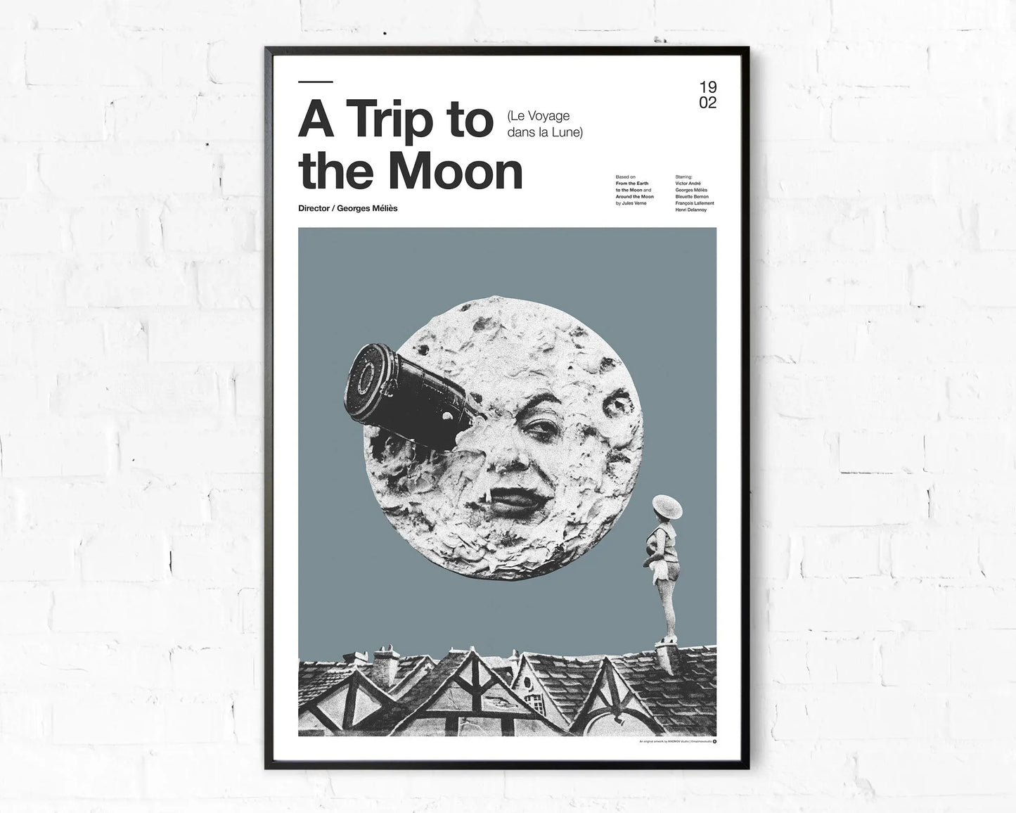 1902 A Trip To The Moon Poster Canvas