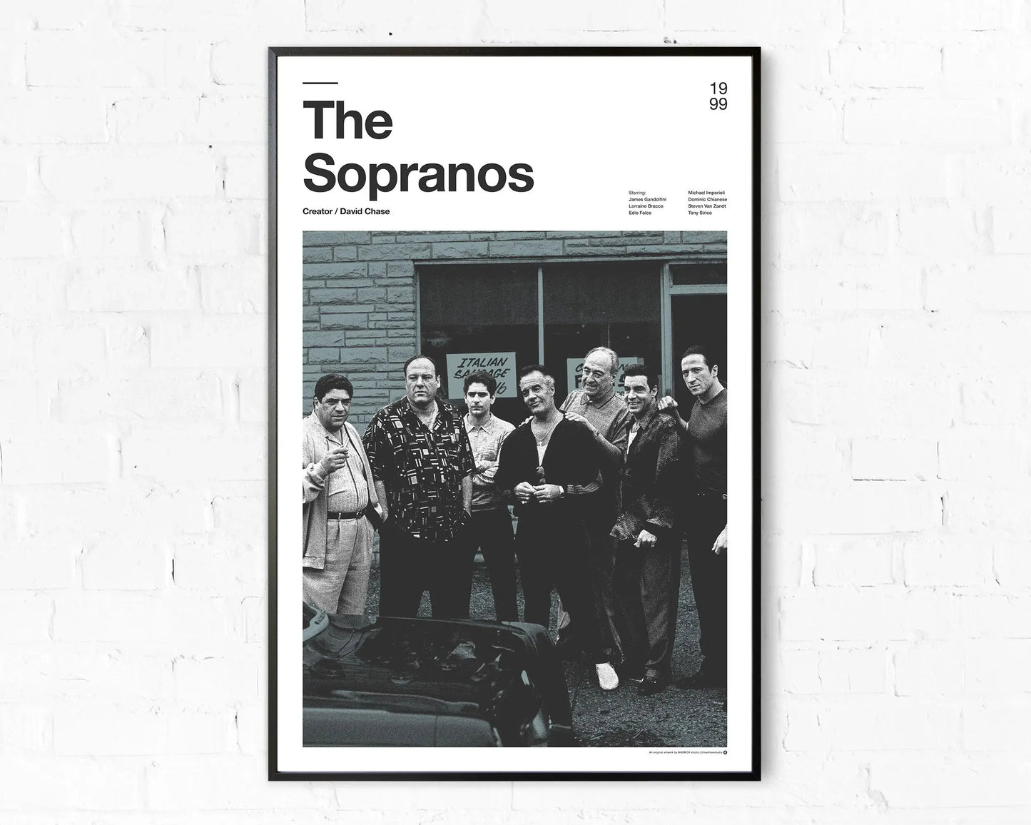 1999 The Sopranos Poster Canvas