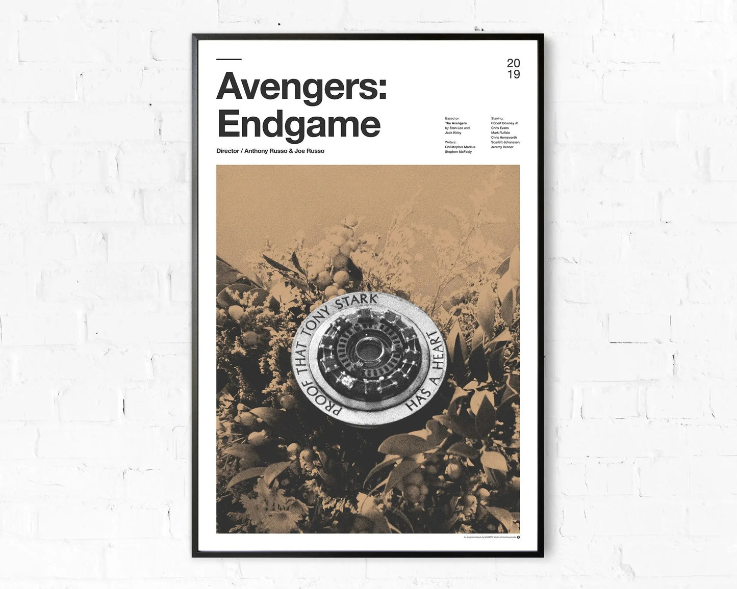 2019 Avengers Endgame Retro Poster Canvas