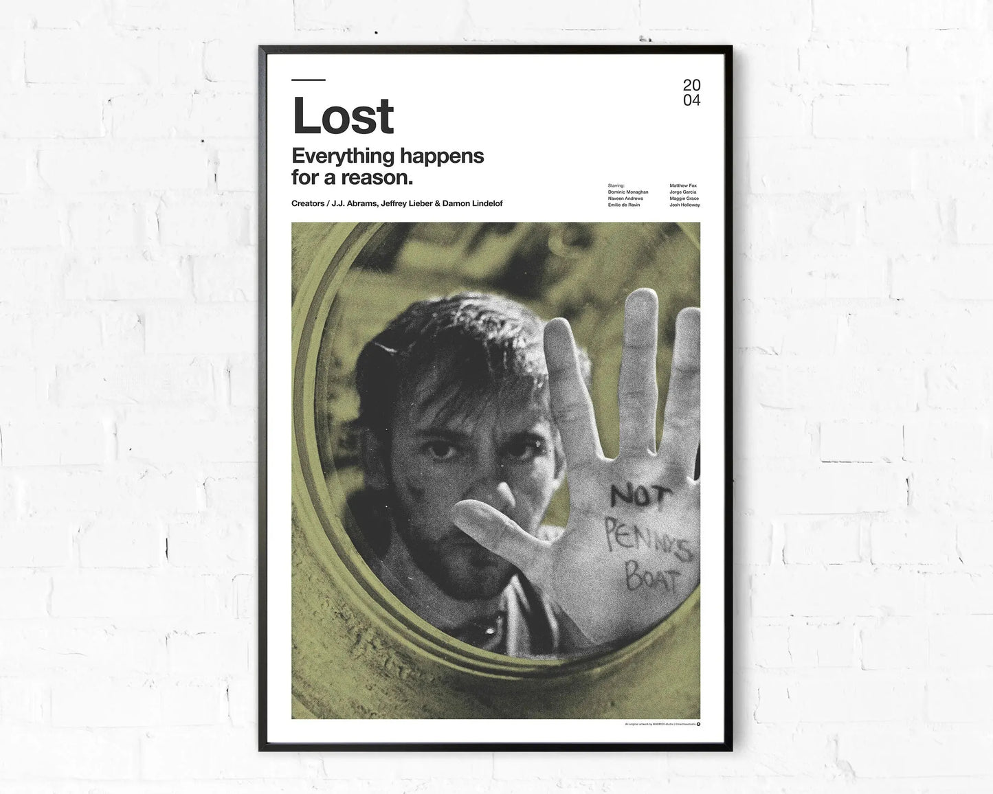 2004 Lost Movie Poster Canvas