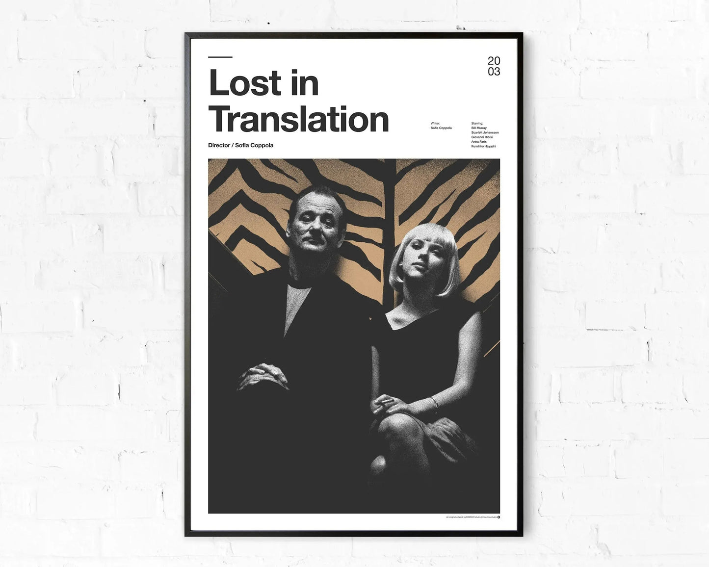 2003 Lost In Translation Poster Canvas