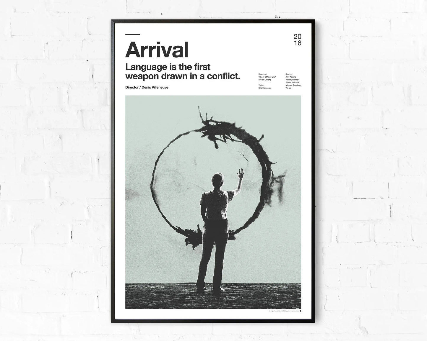 2016 Arrival Movie Retro Poster Canvas