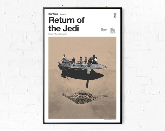 Star Wars Espisode 6 Poster Canvas, Return Of The Jedi