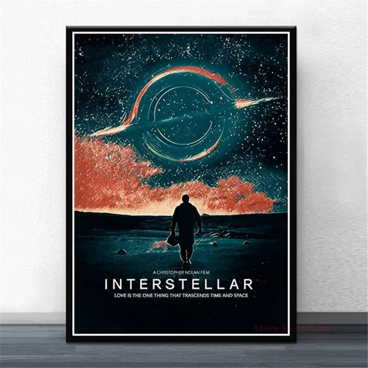 Interstellar Movie Poster Canvas Wall Art