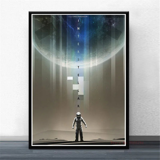 Interstellar Movie Minimalist Poster Canvas