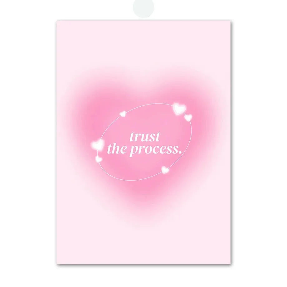 Trust The Process Motivational Poster Canvas