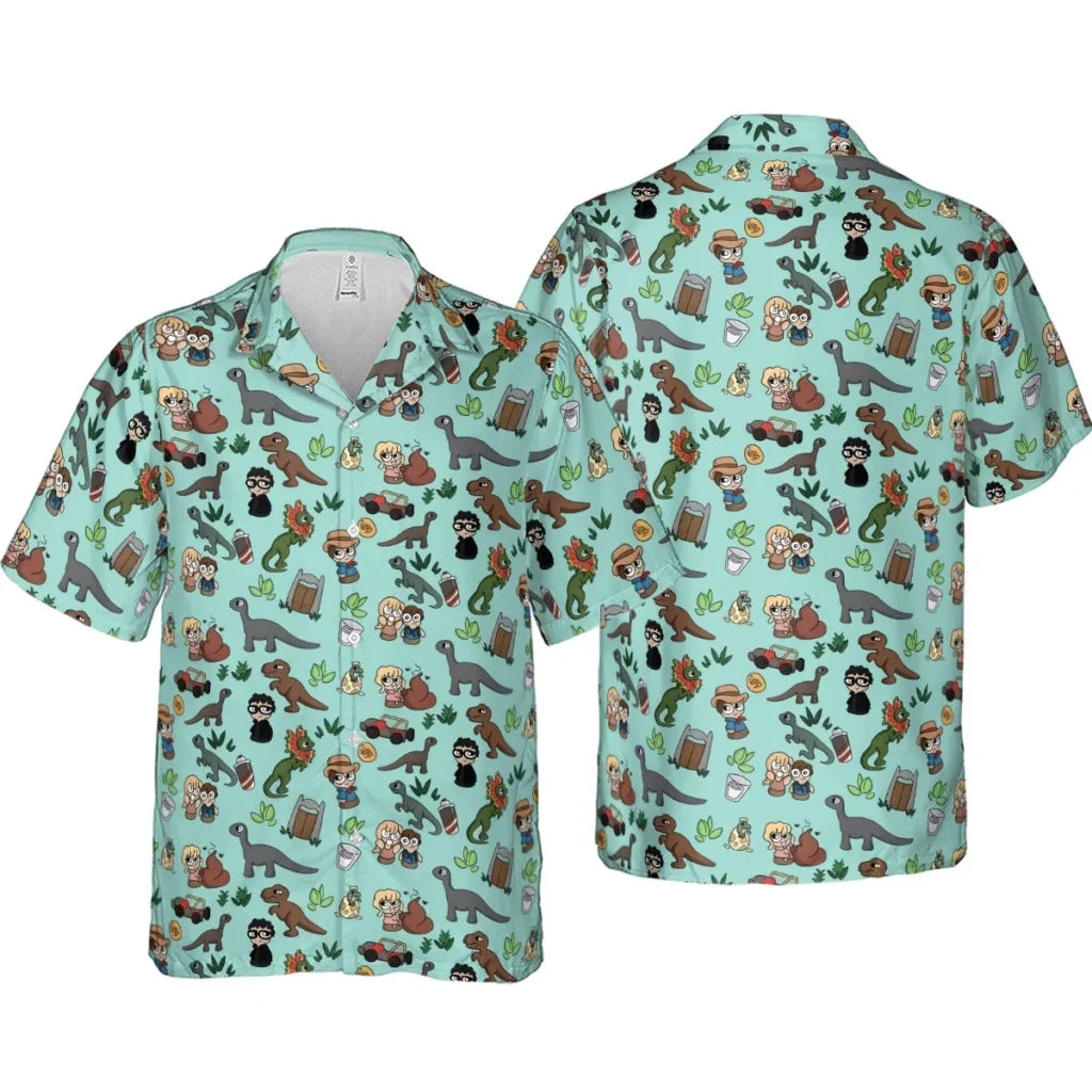 Jurassic Bit Jurassic Park Hawaiian Shirt