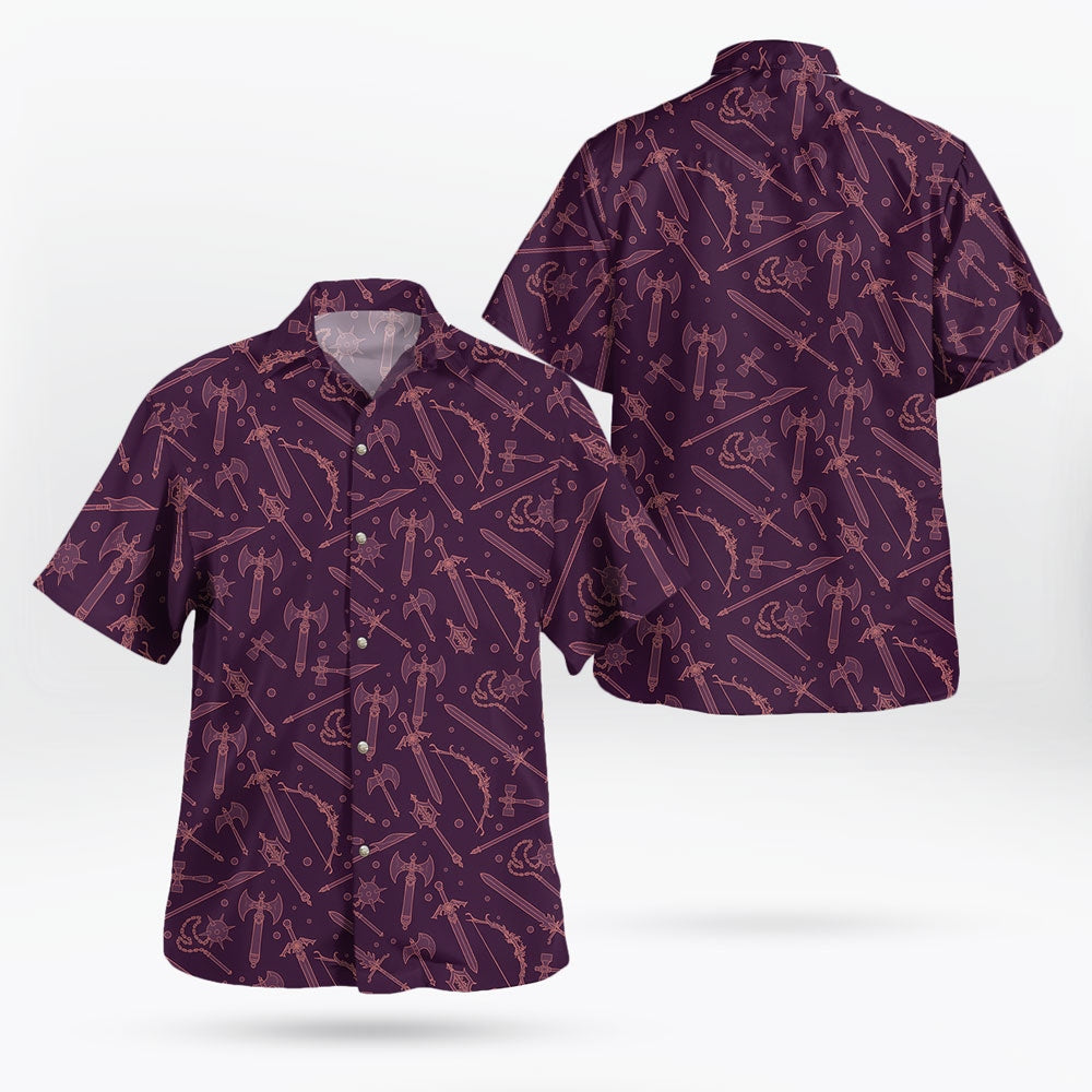 DnD Weapon Hawaiian Shirt