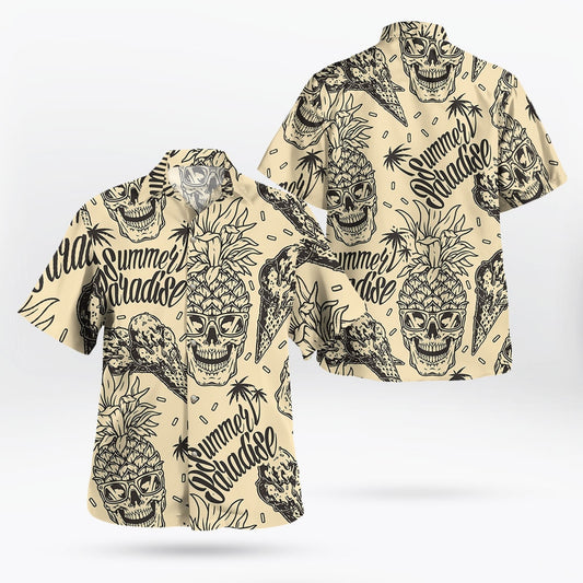 Summer Paradise Pineapple Hawaiian Shirt