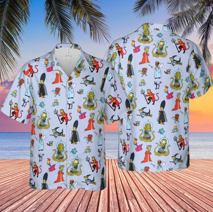 Halloween Costume The Simpsons Hawaiian Shirt
