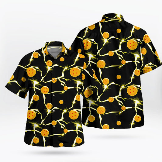 Golden Dragon Balls Hawaiian Shirt