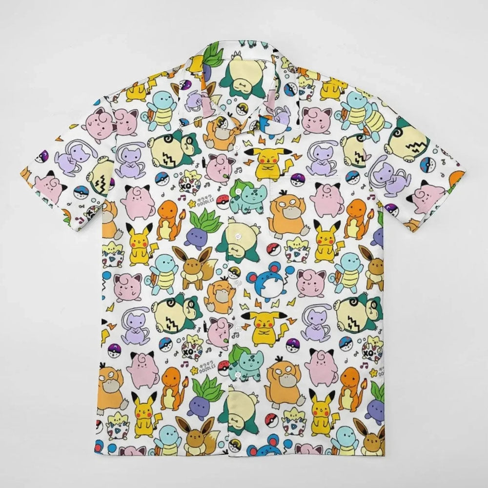 Pokemon Mini Characters Hawaiian Shirt
