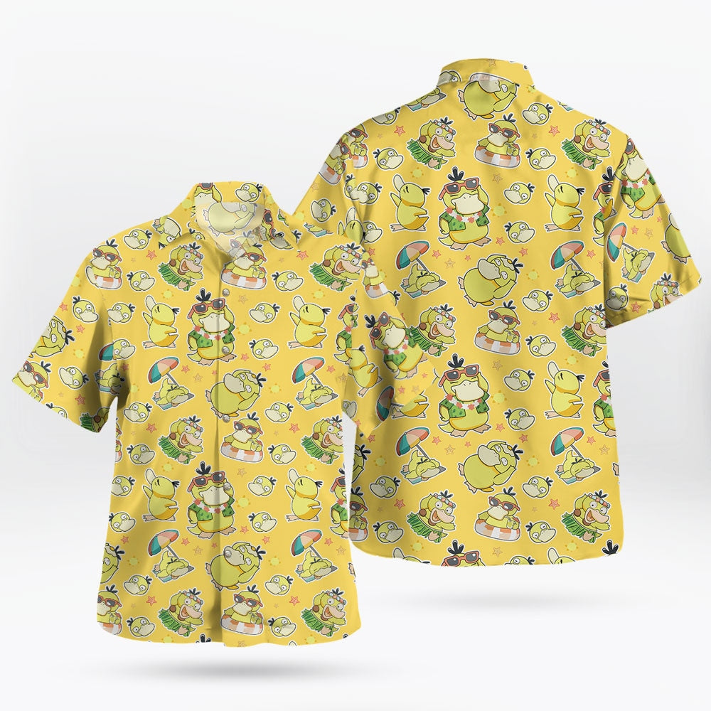 Yellow Psyduck Hawaiian Shirt
