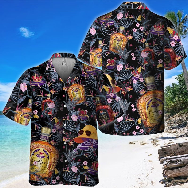 Crown Royal Floral Summer Hawaiian Shirt