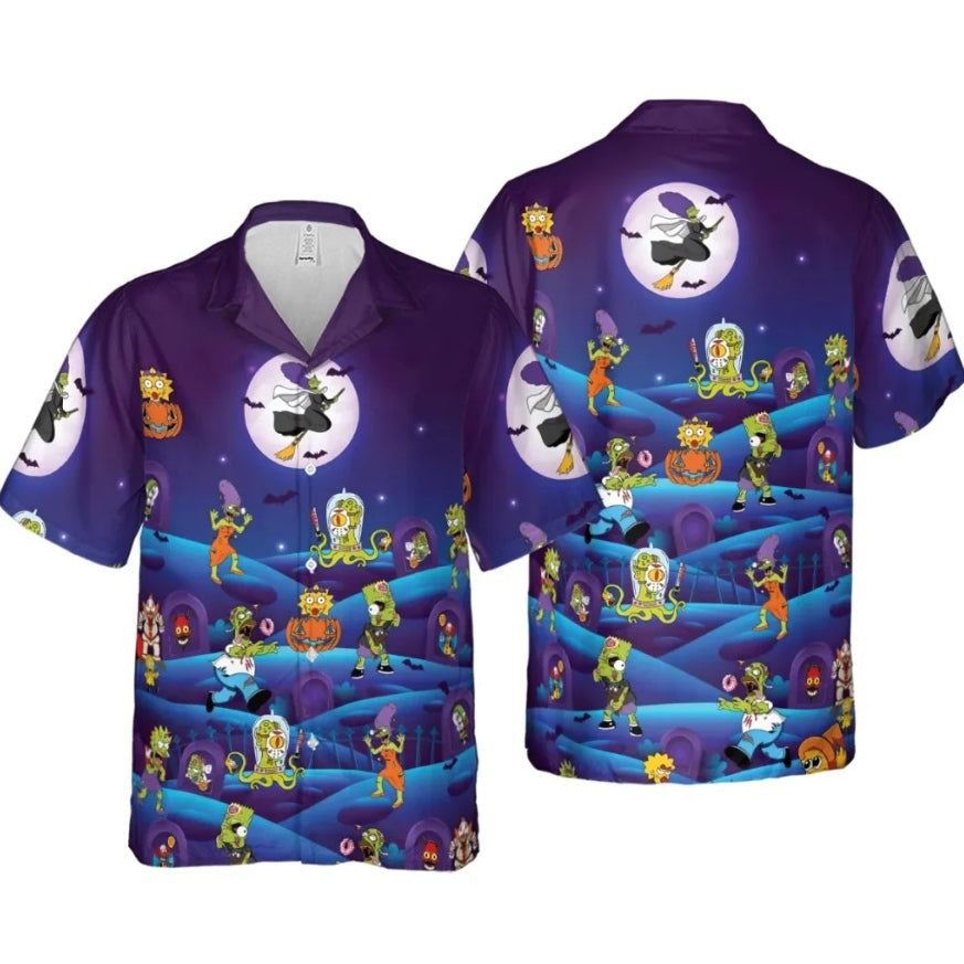 Horror Night The Simpsons Hawaiian Shirt