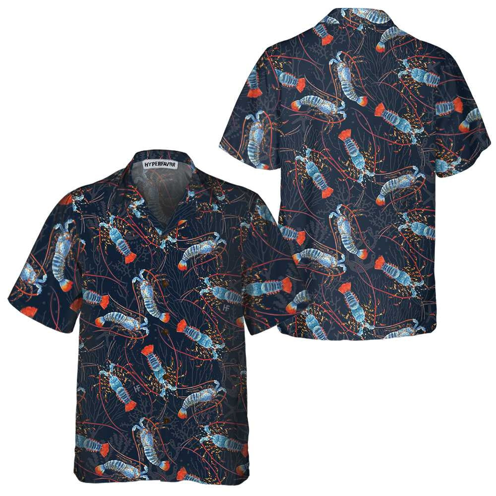 Lobster With Coral Reef Hawaiian Shirt