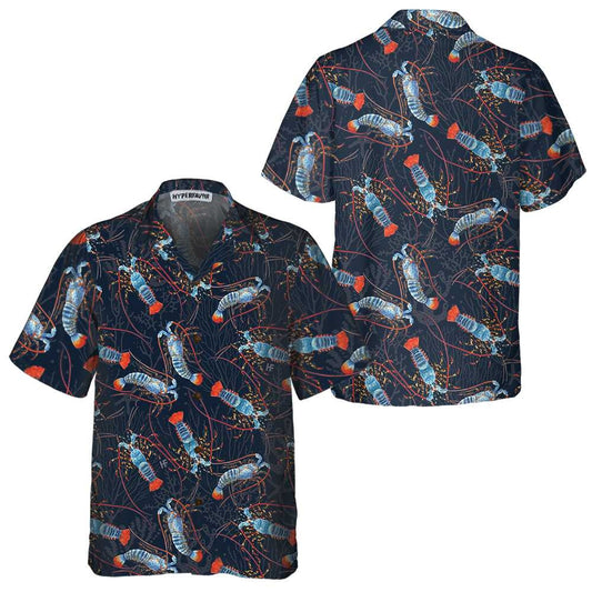 Lobster With Coral Reef Hawaiian Shirt