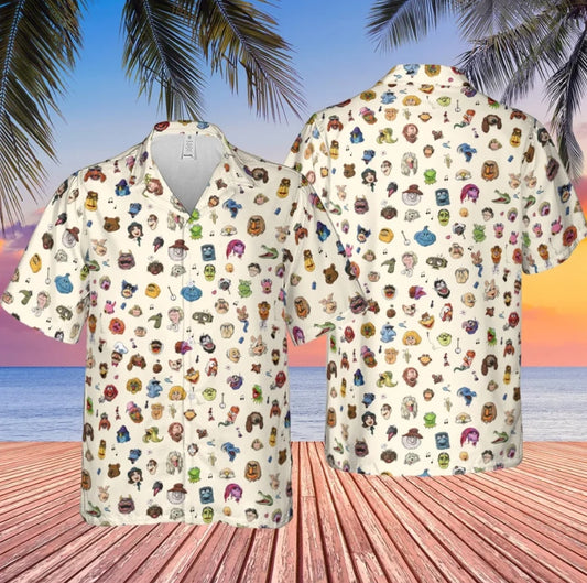 The Muppets Pattern Hawaiian Shirt